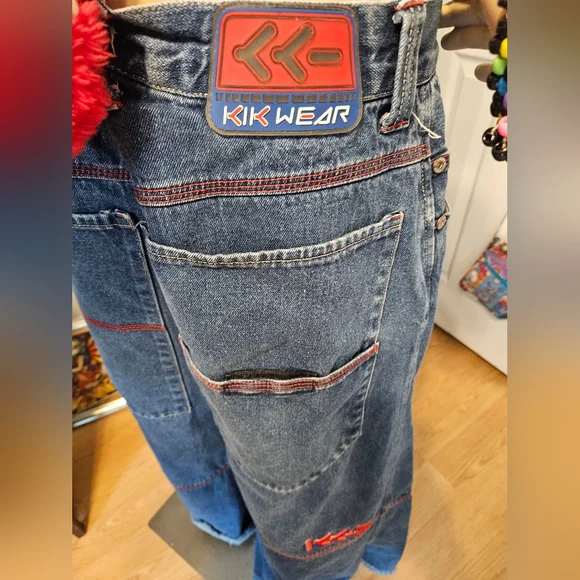 Kikwear | Jeans | Vintage Kikwear Old School Y2k Raver Pants Size 